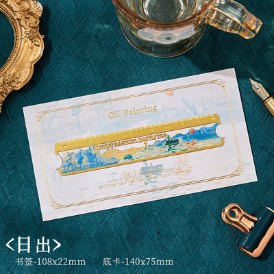 Kiváló olajfestmény vonalzók Kreatív napraforgó lótusz fém vonalzók könyvjelzők mérőeszközök rajzeszközök diák írószerek