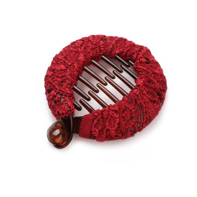 1db 5,5 cm-es kör alakú kis banáncsipesz hajra Kézzel készített csipke hajcsat lányoknak és női póniszőrnek