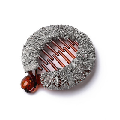 1db 5,5 cm-es kör alakú kis banáncsipesz hajra Kézzel készített csipke hajcsat lányoknak és női póniszőrnek