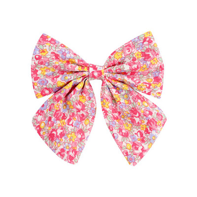 Sweet Flower Print Bowknot Juukseklambrid Tüdrukutele Moekarsid Juuksenõelad Tangid Peakatted Lastele Juuste kujundamise Aksessuaarid