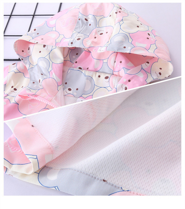 Proljeće Jesen Vjetrovka Jakna za djevojčice 4-12 godina Kaput 2021. Novi medvjed iz crtića Ležerna jakna s kapuljačom Dječja odjeća Gornja odjeća za djecu