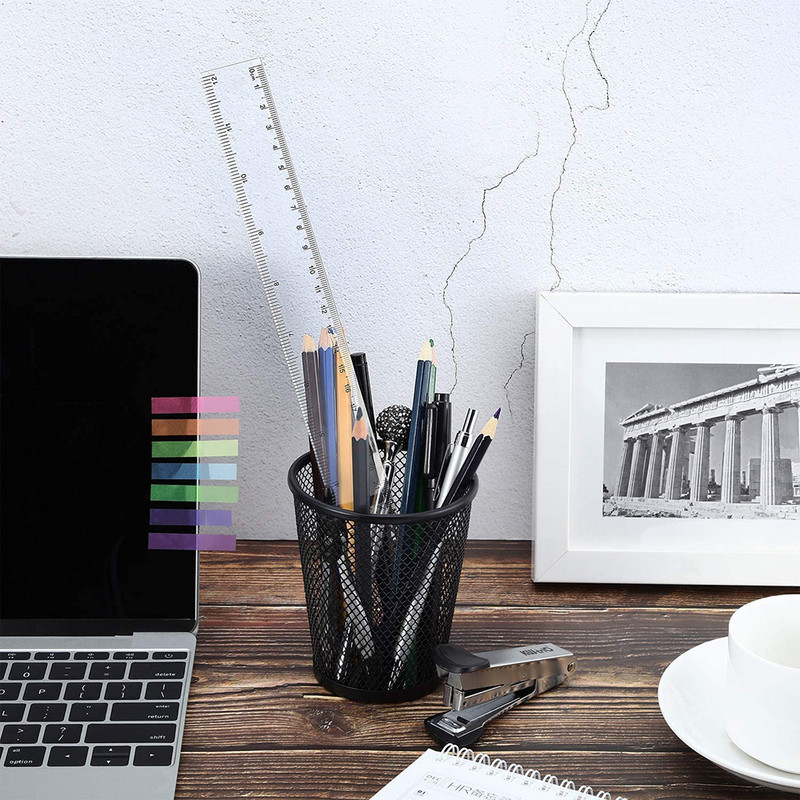 Prozirno plastično ravnalo 6/8/12 inča Standardna/metrička ravnala Ravno ravnalo Mjerni crtež za učenike Školski uredski pribor