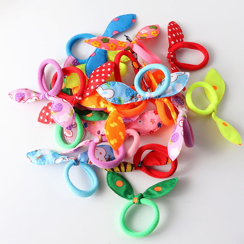 20 τεμ. Χαριτωμένο μικρό αυτί κουνελιού Κορδέλες για τα μαλλιά Κορίτσι Λαστιχάκι Ελαστική ζώνη Baby Headwear Κορεατικά Παιδικά Αξεσουάρ Μαλλιών Στολίδια