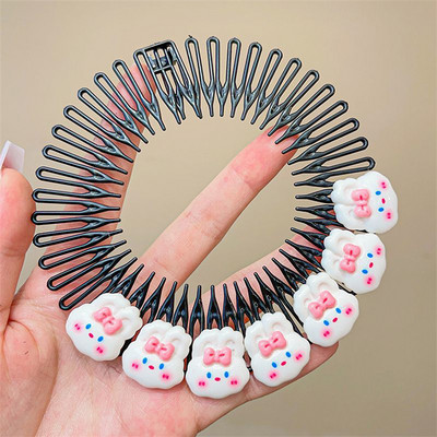 Nova Y2k zvijezda u obliku srca, dječji šareni češalj za kosu, slomljena traka za glavu, kopče za kosu, zeko, slatka frizura, dodatak za kosu za djevojčice, princeze