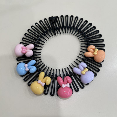 Nova Y2k zvijezda u obliku srca, dječji šareni češalj za kosu, slomljena traka za glavu, kopče za kosu, zeko, slatka frizura, dodatak za kosu za djevojčice, princeze