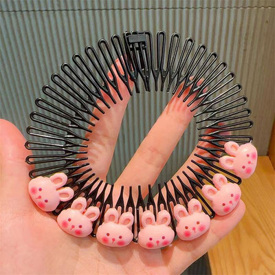 Nova Y2k zvijezda u obliku srca, dječji šareni češalj za kosu, slomljena traka za glavu, kopče za kosu, zeko, slatka frizura, dodatak za kosu za djevojčice, princeze