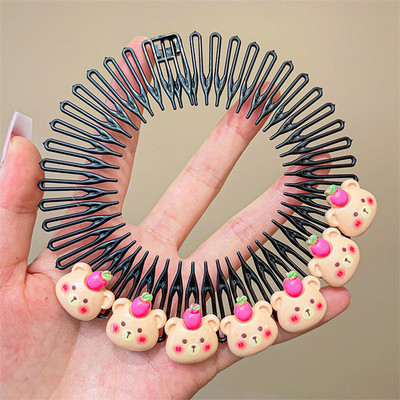 Nova Y2k zvijezda u obliku srca, dječji šareni češalj za kosu, slomljena traka za glavu, kopče za kosu, zeko, slatka frizura, dodatak za kosu za djevojčice, princeze