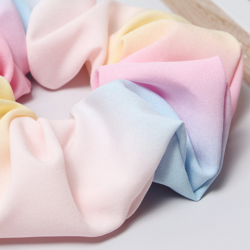 Nagy szivárványos hajcsavarók, rugalmas hajgumik, lófarok tartó, sokszínű, nagyméretű, hajcsavarók lányoknak