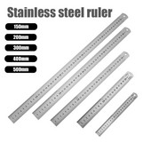 15/20/30/40/50 cm precizno dvostrano metalno ravno ravnalo od nehrđajućeg čelika Mjerni alat Školski uredski pribor