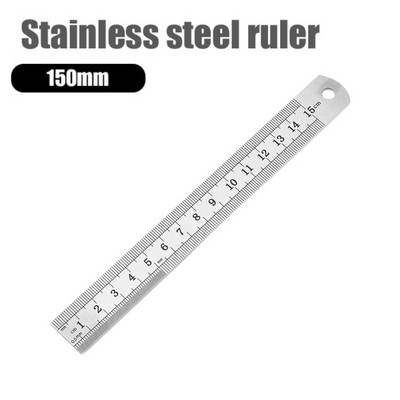 15/20/30/40/50 cm precizno dvostrano metalno ravno ravnalo od nehrđajućeg čelika Mjerni alat Školski uredski pribor