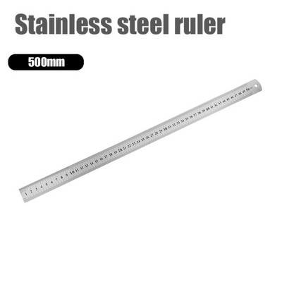 15/20/30/40/50 cm precizno dvostrano metalno ravno ravnalo od nehrđajućeg čelika Mjerni alat Školski uredski pribor