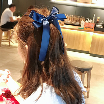 Κορεάτικο BowKnot Hair Tie Scrunchies για γυναίκες Μόδα μακριά κορδέλα ελαστικές κορδέλες για τα μαλλιά Αξεσουάρ για τα μαλλιά παπιγιόν Αλογοουρά