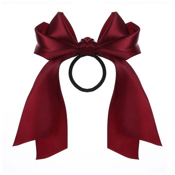 Κορεάτικο BowKnot Hair Tie Scrunchies για γυναίκες Μόδα μακριά κορδέλα ελαστικές κορδέλες για τα μαλλιά Αξεσουάρ για τα μαλλιά παπιγιόν Αλογοουρά