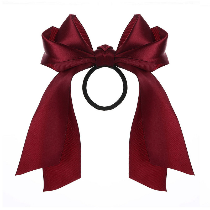 Korejske gumice za kosu s mašnama za žene Modne duge vrpce Elastične gumice za kosu Mašne Vezice za rep Dodaci za kosu