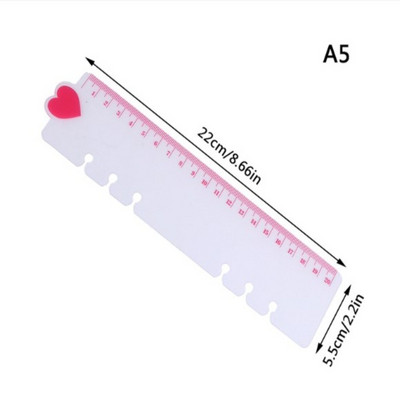 Vonalzó A5 A6 Love Frosted Planner Agenda Dailybook 6 lyukú, laza levelű, spirális jegyzetfüzet-rendező vázlatfüzet-tartozékok