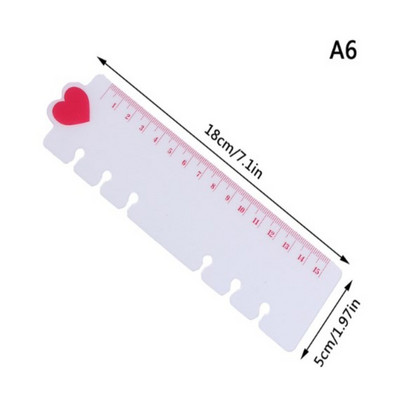 Vonalzó A5 A6 Love Frosted Planner Agenda Dailybook 6 lyukú, laza levelű, spirális jegyzetfüzet-rendező vázlatfüzet-tartozékok