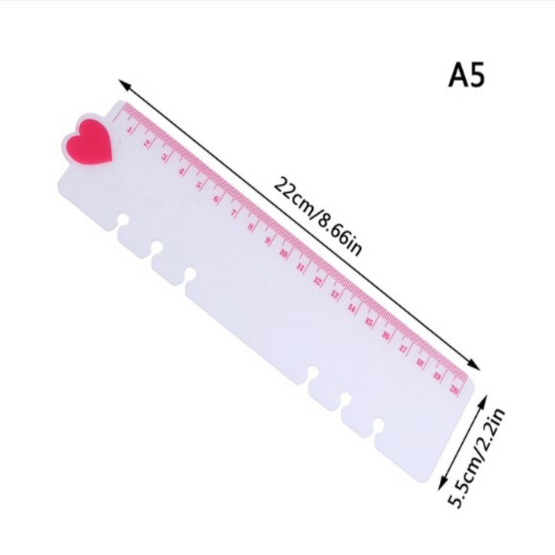 Vonalzó A5 A6 Love Frosted Planner Agenda Dailybook 6 lyukú, laza levelű, spirális jegyzetfüzet-rendező vázlatfüzet-tartozékok