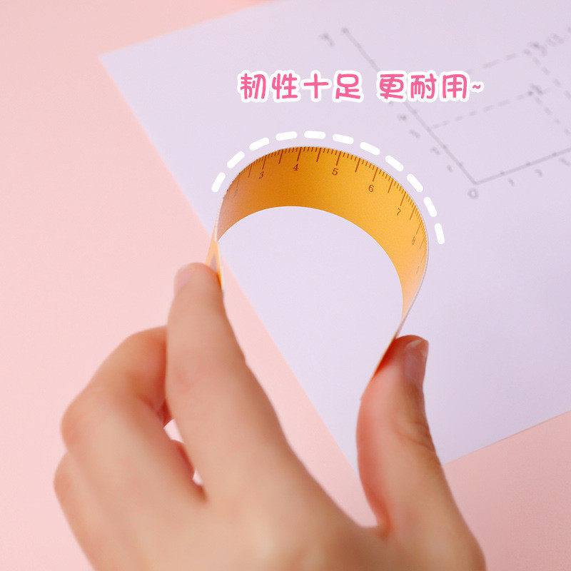 5db/készlet Aranyos rajzfilm állati egyenes vonalzó, 12 cm-es mérleg hajlítható kialakítással festéshez/rajzoláshoz iskolai kellékekhez