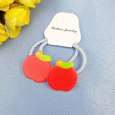 2бр. Сладки плодове, зеленчуци, банан, диня, еластични ленти за коса, деца, деца, въжета, аксесоари за коса, държач за опашка