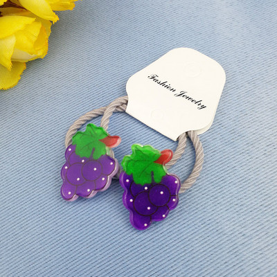 2бр. Сладки плодове, зеленчуци, банан, диня, еластични ленти за коса, деца, деца, въжета, аксесоари за коса, държач за опашка