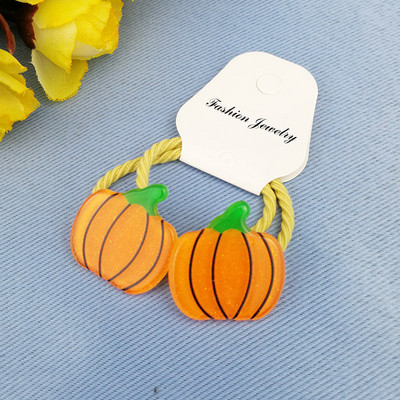 2бр. Сладки плодове, зеленчуци, банан, диня, еластични ленти за коса, деца, деца, въжета, аксесоари за коса, държач за опашка