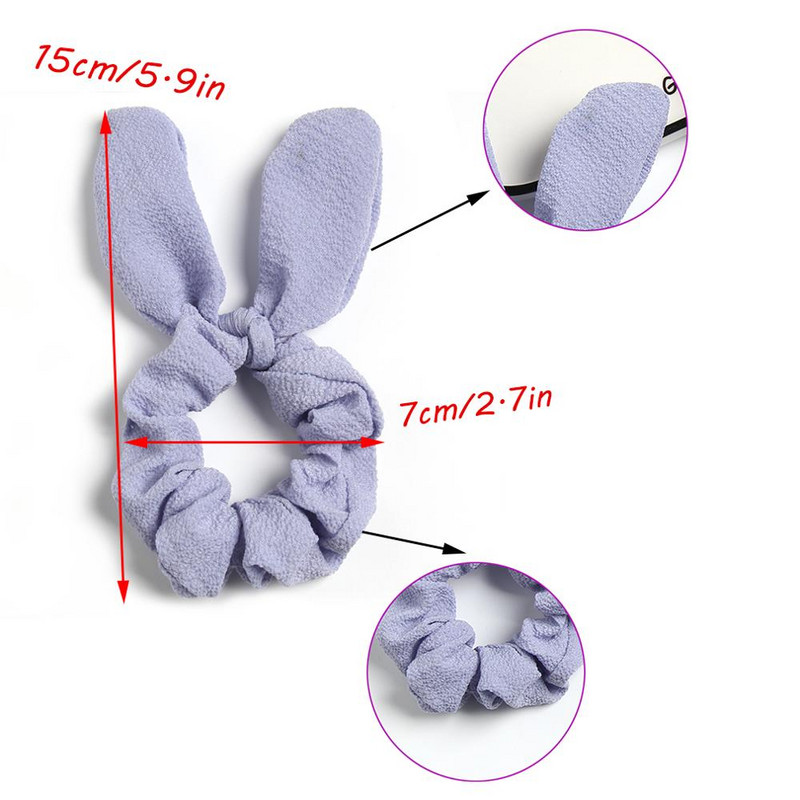 Furling Girl 1 db Egyszínű Nyúlfül Poliészter Haj Lófarok Tartó Hajkötők Elasztikus Hajpántok Női Hajkiegészítők