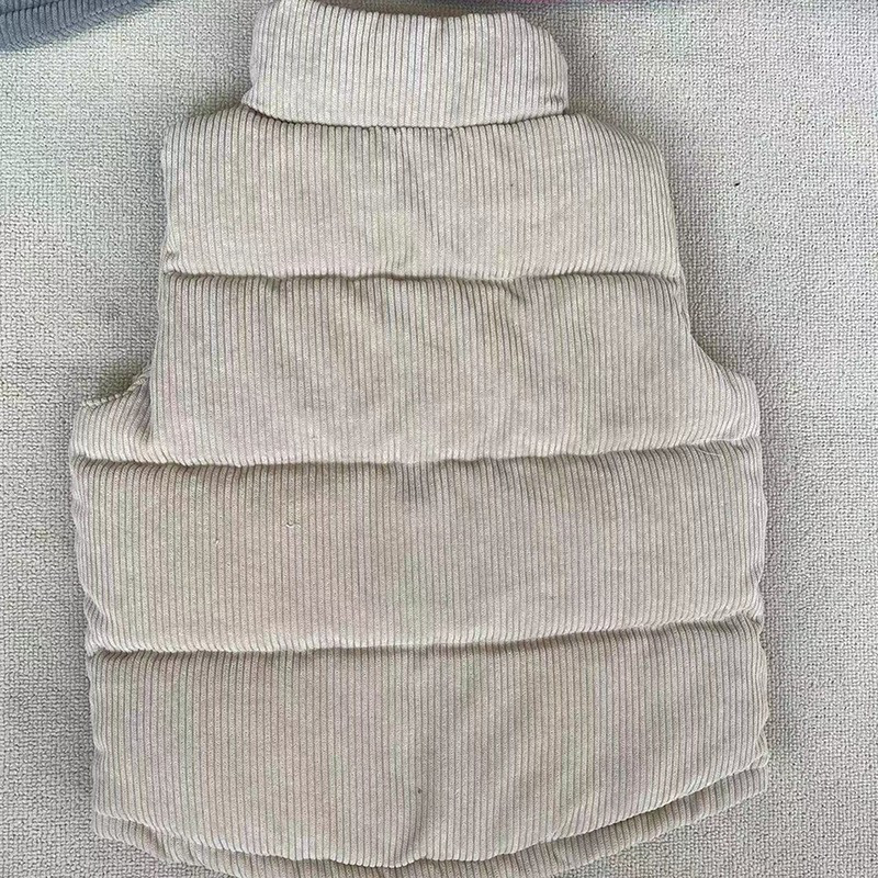 Φθινόπωρο για αγόρια κορίτσια Υψηλής ποιότητας Κοτλέ γιλέκο Χειμερινό Ζεστό Παχύ Γιλέκο Εξωτερικά Παιδικά Μπουφάν Εφηβικά Παιδικά Βαμβακερά Ρούχα