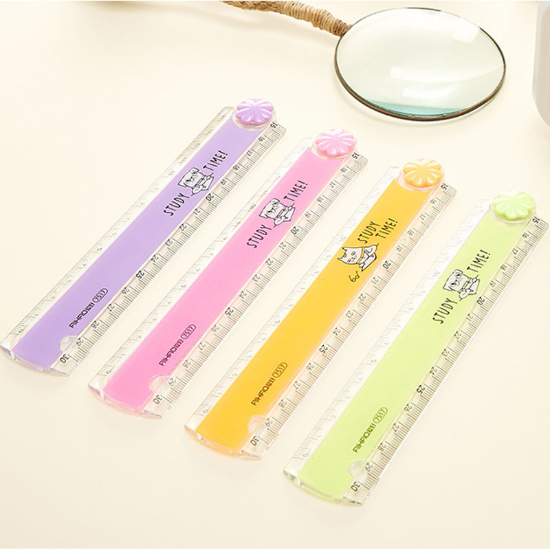 30 CM Kawaii Cute Kawaii Study Time Sklopivo ravnalo Višenamjensko DIY ravnalo za crtanje za djecu, studente Uredski školski pribor