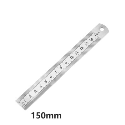 15/20/30/40/50 cm rozsdamentes acél fém egyenes vonalzó vonalzó szerszám Precíziós kétoldalas mérőrajzoló tartozék kéziszerszám