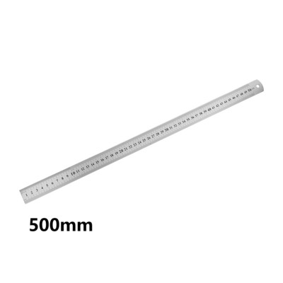 15/20/30/40/50 cm rozsdamentes acél fém egyenes vonalzó vonalzó szerszám Precíziós kétoldalas mérőrajzoló tartozék kéziszerszám