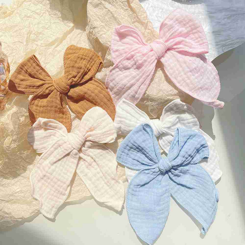 1 komad, 5,4 inča, jednobojne mašne, kopča za kosu za djecu, djevojčice, pamuk, veliki leptir čvor, ukosnica za bebe, poklon, pokrivala za kosu, dodaci za kosu