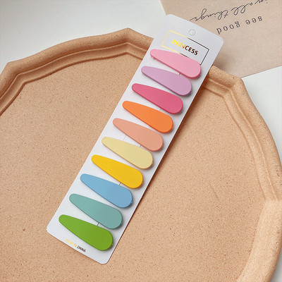 10 tk/komplekt Värvilised BB-klambrid Candy Color Magusad geomeetrilised juukseklambrid Naistele Tüdrukutele Juuksekoristus Juuksenõel Barrette Juukseaksessuaarid