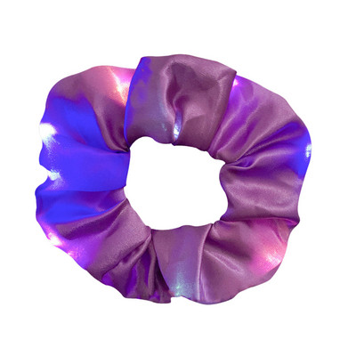 Φωτεινές λωρίδες μαλλιών LED Scrunchies Γυναικεία κοριτσίστικα Καπέλα Ελαστικό σχοινί μαλλιών Δαχτυλίδι καρπού με λαστιχένια ζώνη Αξεσουάρ μαλλιών
