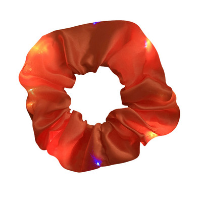 Φωτεινές λωρίδες μαλλιών LED Scrunchies Γυναικεία κοριτσίστικα Καπέλα Ελαστικό σχοινί μαλλιών Δαχτυλίδι καρπού με λαστιχένια ζώνη Αξεσουάρ μαλλιών