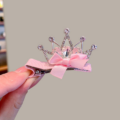 Uus 3D kroonjuuksenõel Laste peakatted Beebitüdruk Printsess Juuksenõel Juukseklambrid Aksessuaarid Väikeste Tüdrukute Rhinestonest Peakate Kingitus