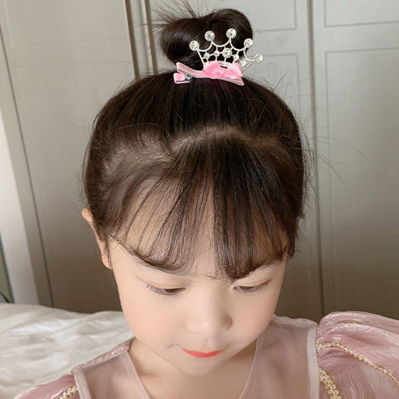 Új 3D-s Koronás Hajtű Gyerek Fejfedők Kislány Princess Hajtű Hajcsat Kiegészítők Kislányok Strasszkő fejdísz Ajándék