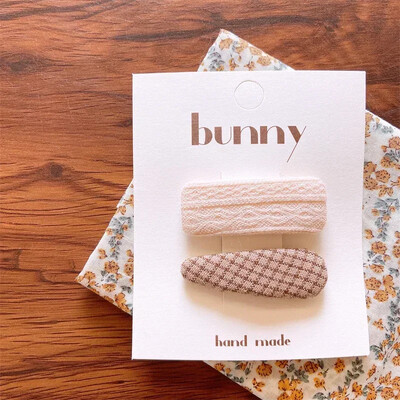 Нови щипки за коса за бебета и момичета Детска есенна бродерия, фиби с цветя, овална плетена тъкан, покрита с корейски деца, прекрасни вълнени шапки