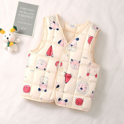 Baba mellény őszi téli fiú mellény kabát gyermek felsőruházat lány kabátok mellény csecsemő pamut ujjatlan ujjatlan gyerek kabát