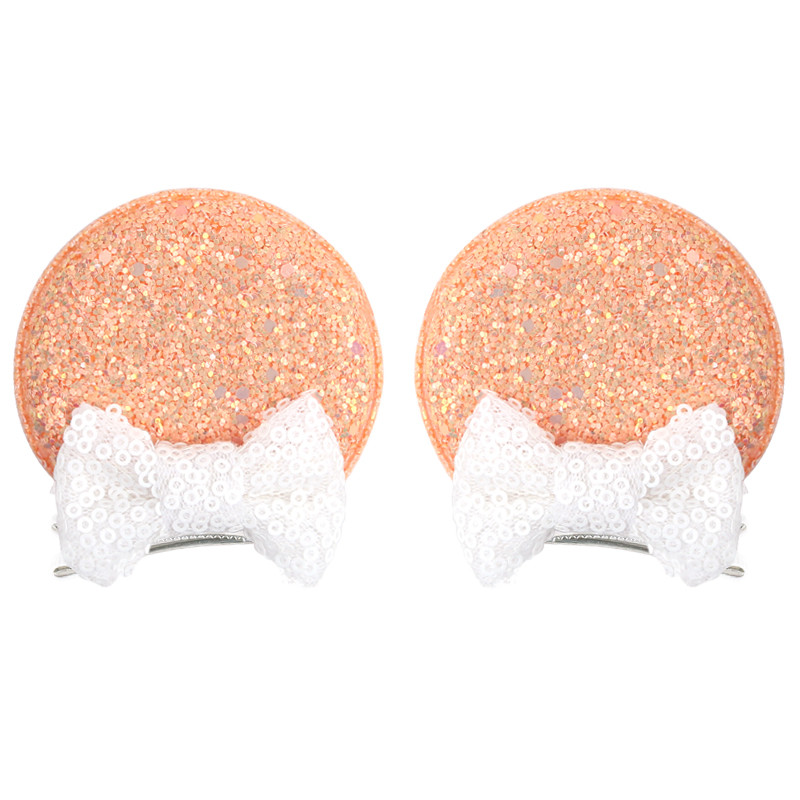 Új színek Klasszikus Disney Fülek Hajkapcsok Lányok Minnie Egér flitter masni Hajtartozékok Csillogó Party Fesztivál Hajszárak 2024