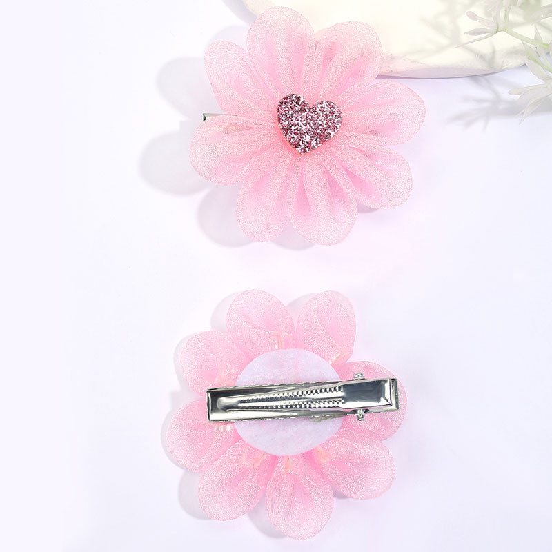 2 DB Új Gyerek Haj Virág Clipek Hálós Chiffon Boutique Hajtűk Divat Hajkiegészítők Baba Hajcsat Lányok Ruházat Fejfedők