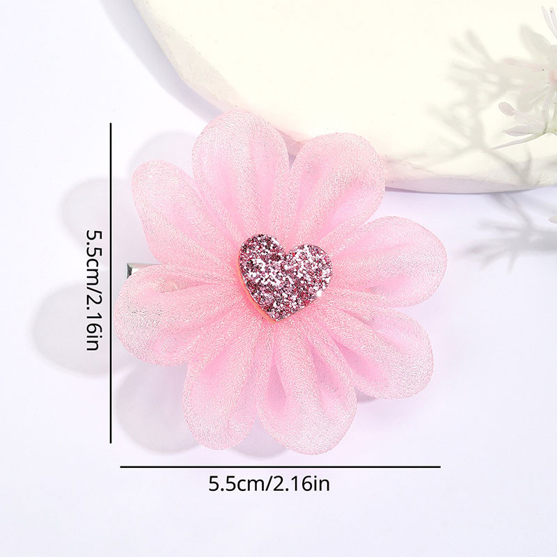 2 DB Új Gyerek Haj Virág Clipek Hálós Chiffon Boutique Hajtűk Divat Hajkiegészítők Baba Hajcsat Lányok Ruházat Fejfedők