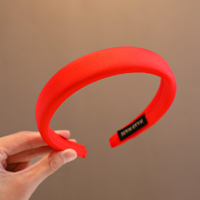 2023 New Children Lovely Headband Kids Γλυκά αξεσουάρ για τα μαλλιά Βρεφικά κορίτσια Χαριτωμένο σφουγγάρι καραμέλα με ευρεία άκρη φθορίζον μασίφ στεφάνι μαλλιών