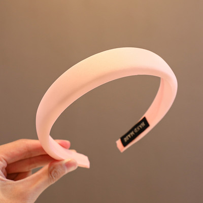 2023 New Children Lovely Headband Kids Γλυκά αξεσουάρ για τα μαλλιά Βρεφικά κορίτσια Χαριτωμένο σφουγγάρι καραμέλα με ευρεία άκρη φθορίζον μασίφ στεφάνι μαλλιών
