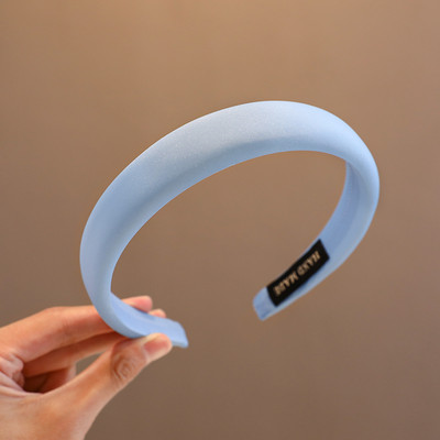 2023 New Children Lovely Headband Kids Γλυκά αξεσουάρ για τα μαλλιά Βρεφικά κορίτσια Χαριτωμένο σφουγγάρι καραμέλα με ευρεία άκρη φθορίζον μασίφ στεφάνι μαλλιών