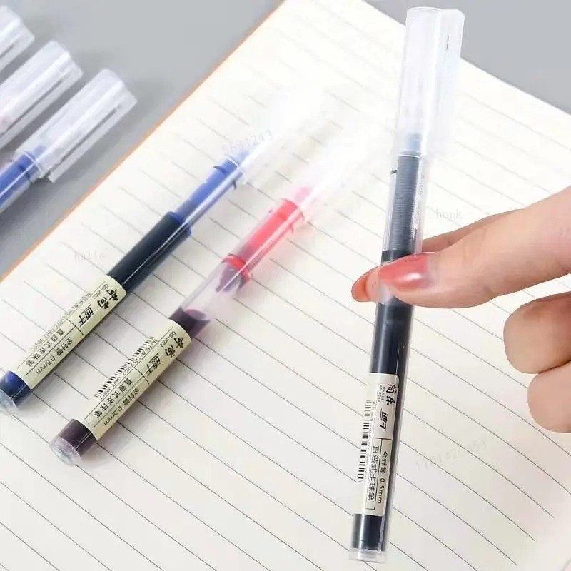 10Pcs/set Visokokvalitetne gel olovke s iglom Ravne tekuće kemijske olovke Kawaii pribor Školski uredski pribor Pisanje