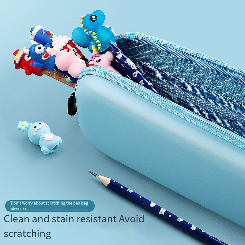 5-10 DB aranyos gyermek tollhüvelyű rajzfilm szilikon törésgátló utántöltő tanulói ceruzavédő sapka