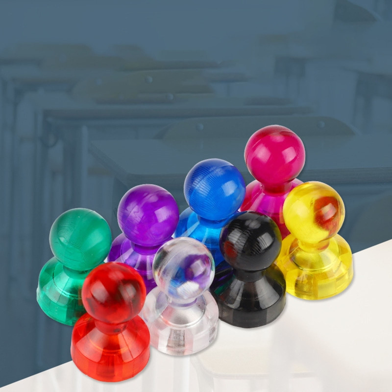 10 db kis tolótűk Irodai mágnesek 8 színű, erős gombostűk