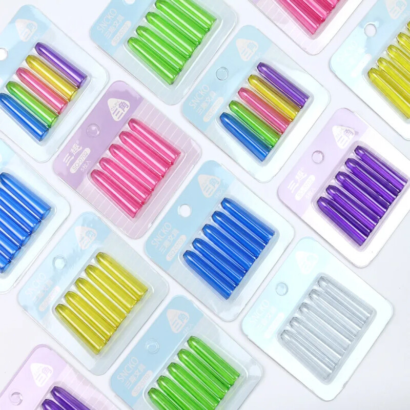 Защитен капак за молив Защитен капак Смесен цвят Пластмасова капачка за химикалка Цветен удължител за молив Накрайник за писалка Защитен капак