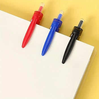 10PCS Στυλό τζελ υψηλής χωρητικότητας Stationery Kawaii Στυλό γραφής Μαύρο/κόκκινο/μπλε Μελάνι 0,5mm Μπλε Στυλό Γραφείου Σχολικά Προμήθειες