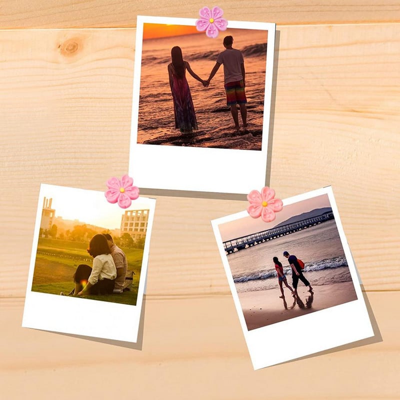 Masszív nyomócsapok Könnyen behelyezhető Hordozható dekoratív virág hüvelykujj Finom rajztűk Háztartási kellékek